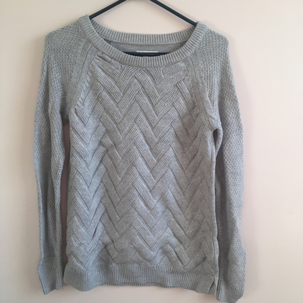 Sonoma grey chevron sweater size small